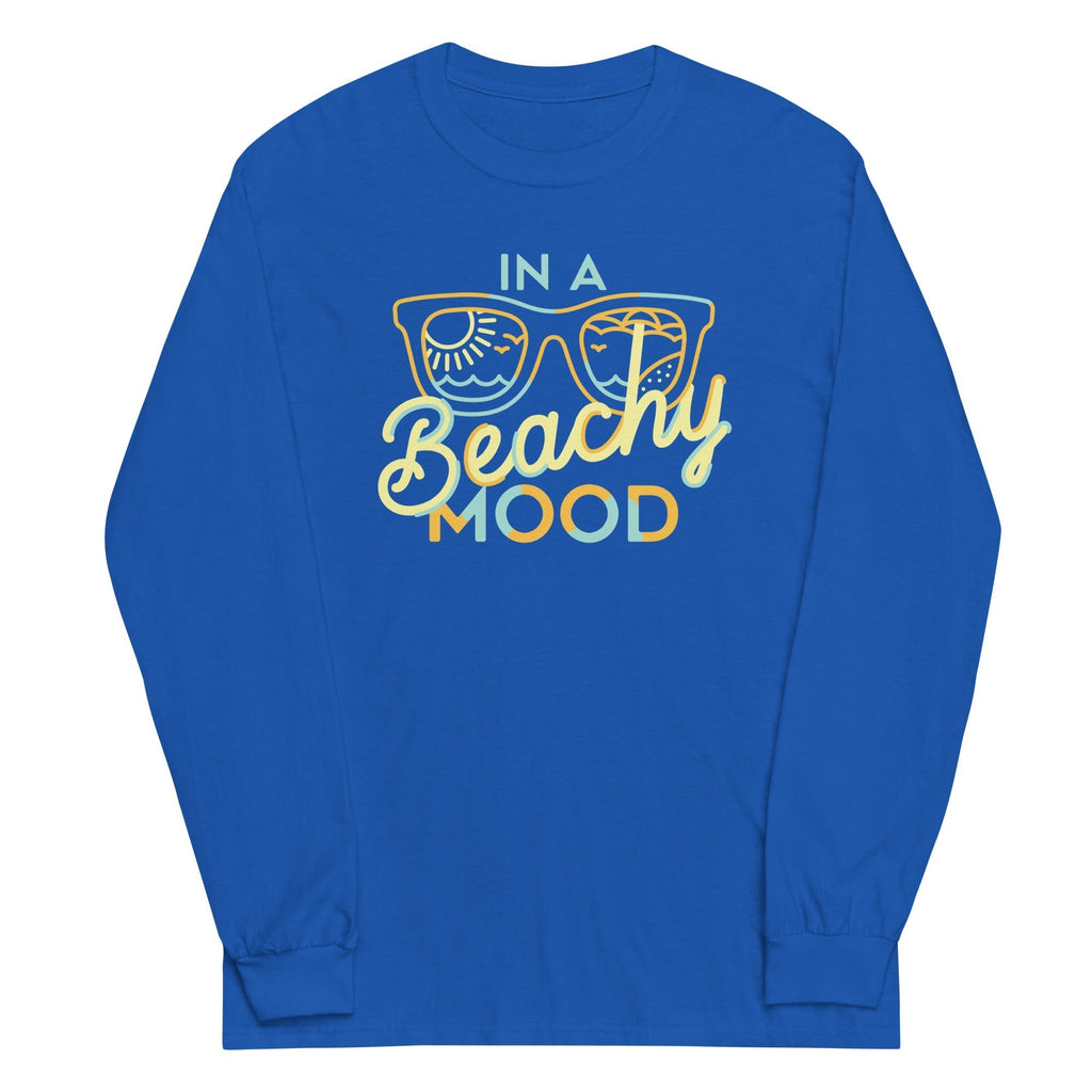In A Beachy Mood Unisex Long Sleeve Tee Hoodie, Sweatshirt | PureTeeCo.com (Image 1)