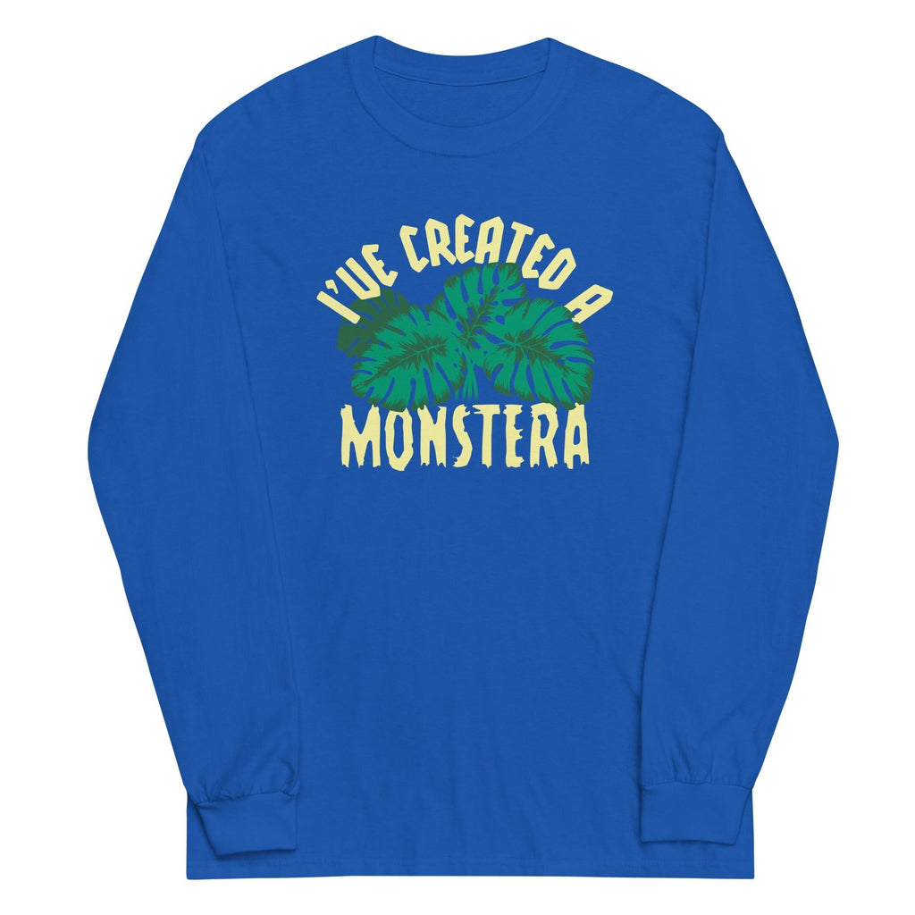 I've Created A Monstera Unisex Long Sleeve Tee Hoodie, Sweatshirt | PureTeeCo.com (Image 3)