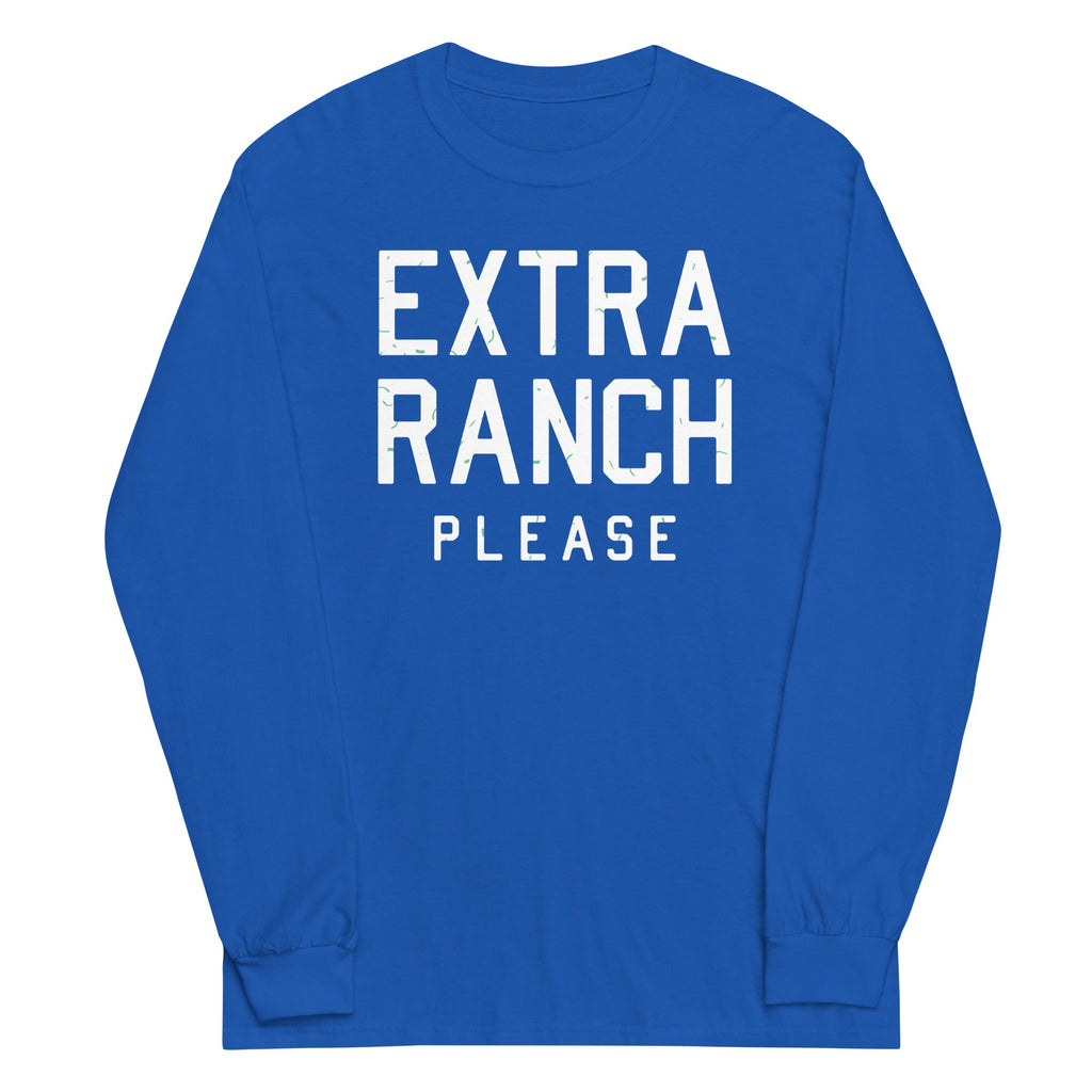 Extra Ranch Please Unisex Long Sleeve Tee Hoodie, Sweatshirt | PureTeeCo.com (Image 5)