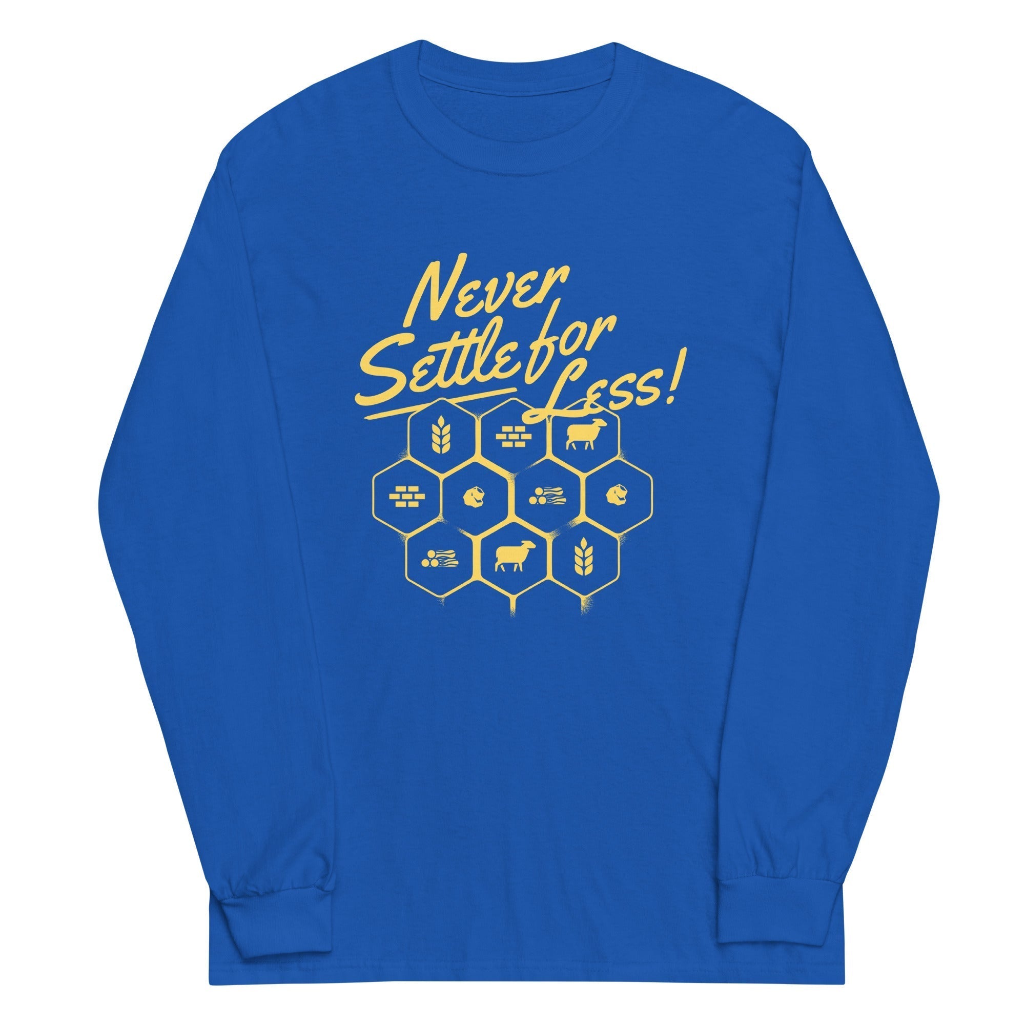 Never Settle For Less Unisex Long Sleeve Tee Hoodie, Sweatshirt | PureTeeCo.com (Image 5)