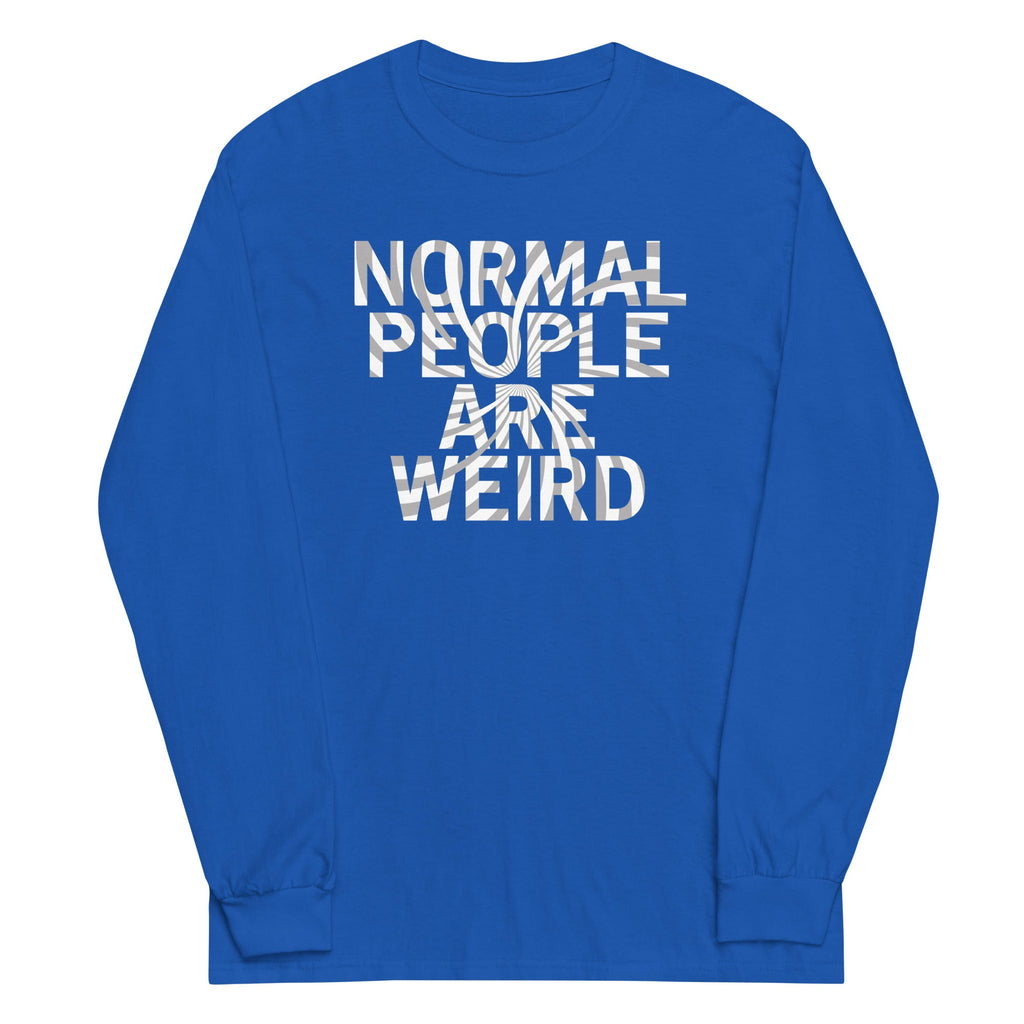 Normal People Are Weird Unisex Long Sleeve Tee Hoodie, Sweatshirt | PureTeeCo.com (Image 4)