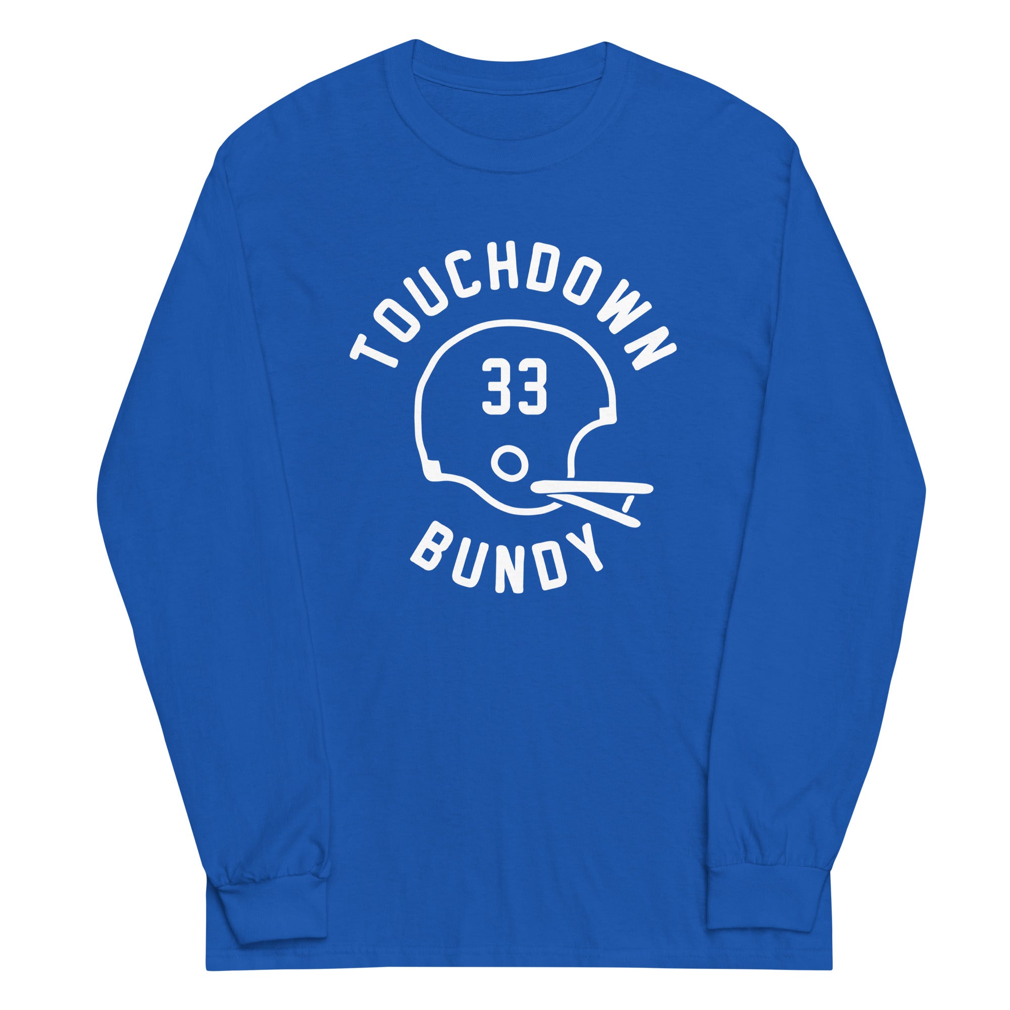 Touchdown Bundy Unisex Long Sleeve Tee Hoodie, Sweatshirt | PureTeeCo.com (Image 1)