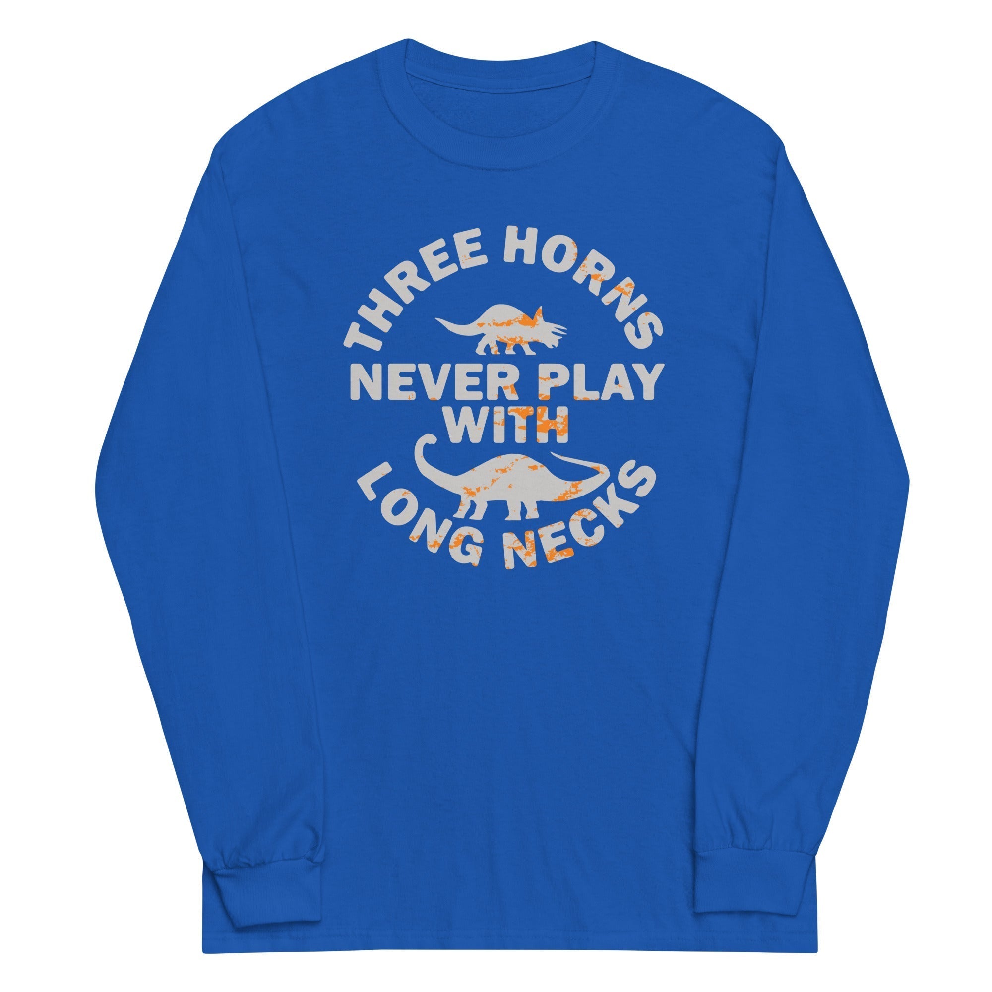 Three Horns Never Play With Long Necks Unisex Long Sleeve Tee Hoodie, Sweatshirt | PureTeeCo.com (Image 5)
