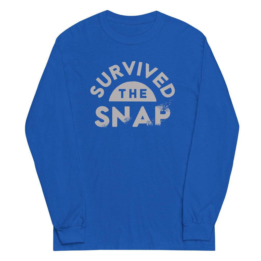 Survived The Snap Unisex Long Sleeve Tee Hoodie, Sweatshirt | PureTeeCo.com (Image 5)