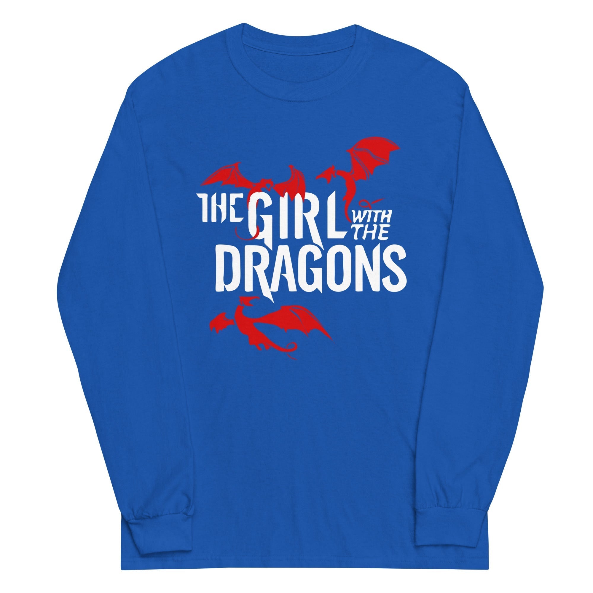 The Girl With The Dragons Unisex Long Sleeve Tee Hoodie, Sweatshirt | PureTeeCo.com (Image 4)
