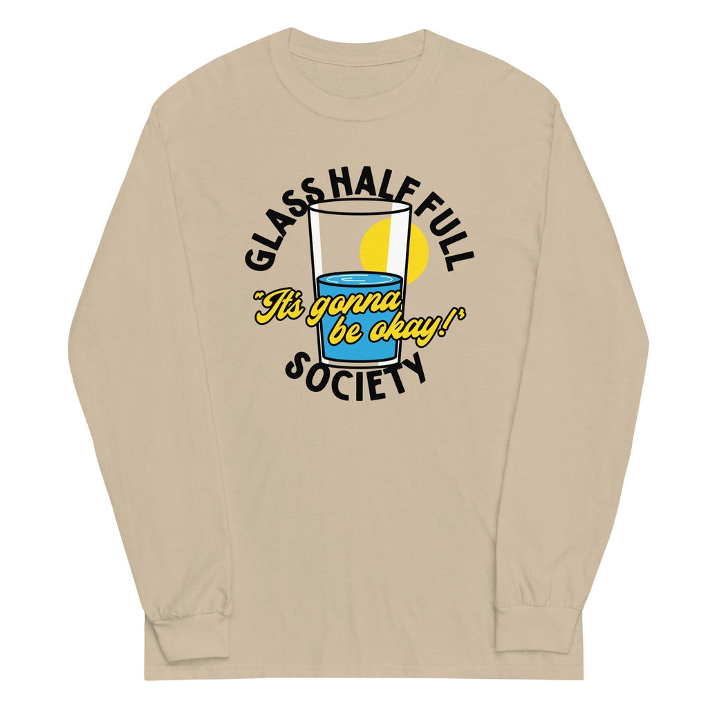 Glass Half Full Society Unisex Long Sleeve Tee Hoodie, Sweatshirt | PureTeeCo.com (Image 5)