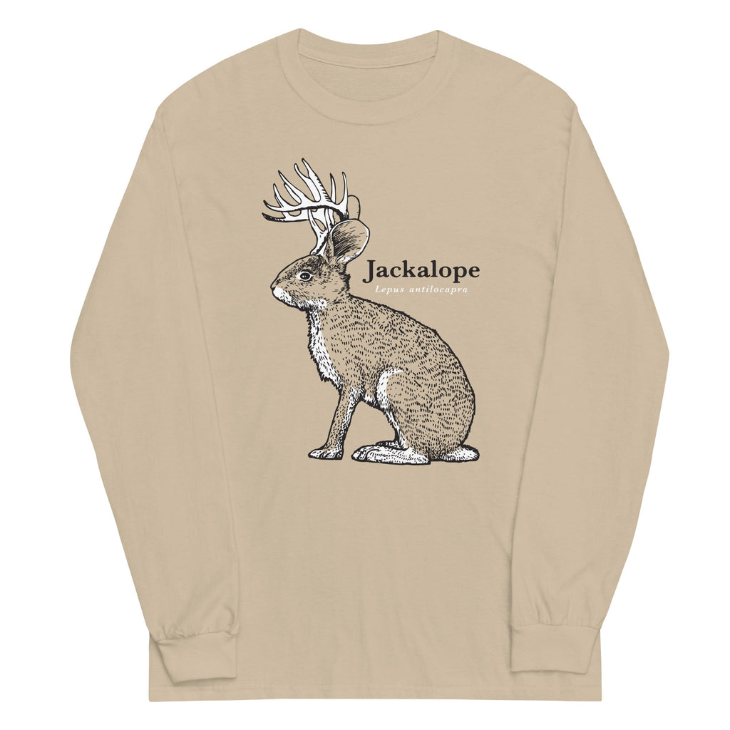 Jackalope Unisex Long Sleeve Tee Hoodie, Sweatshirt | PureTeeCo.com (Image 3)
