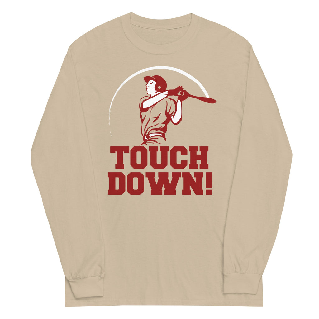 Touchdown! Unisex Long Sleeve Tee Hoodie, Sweatshirt | PureTeeCo.com (Image 3)