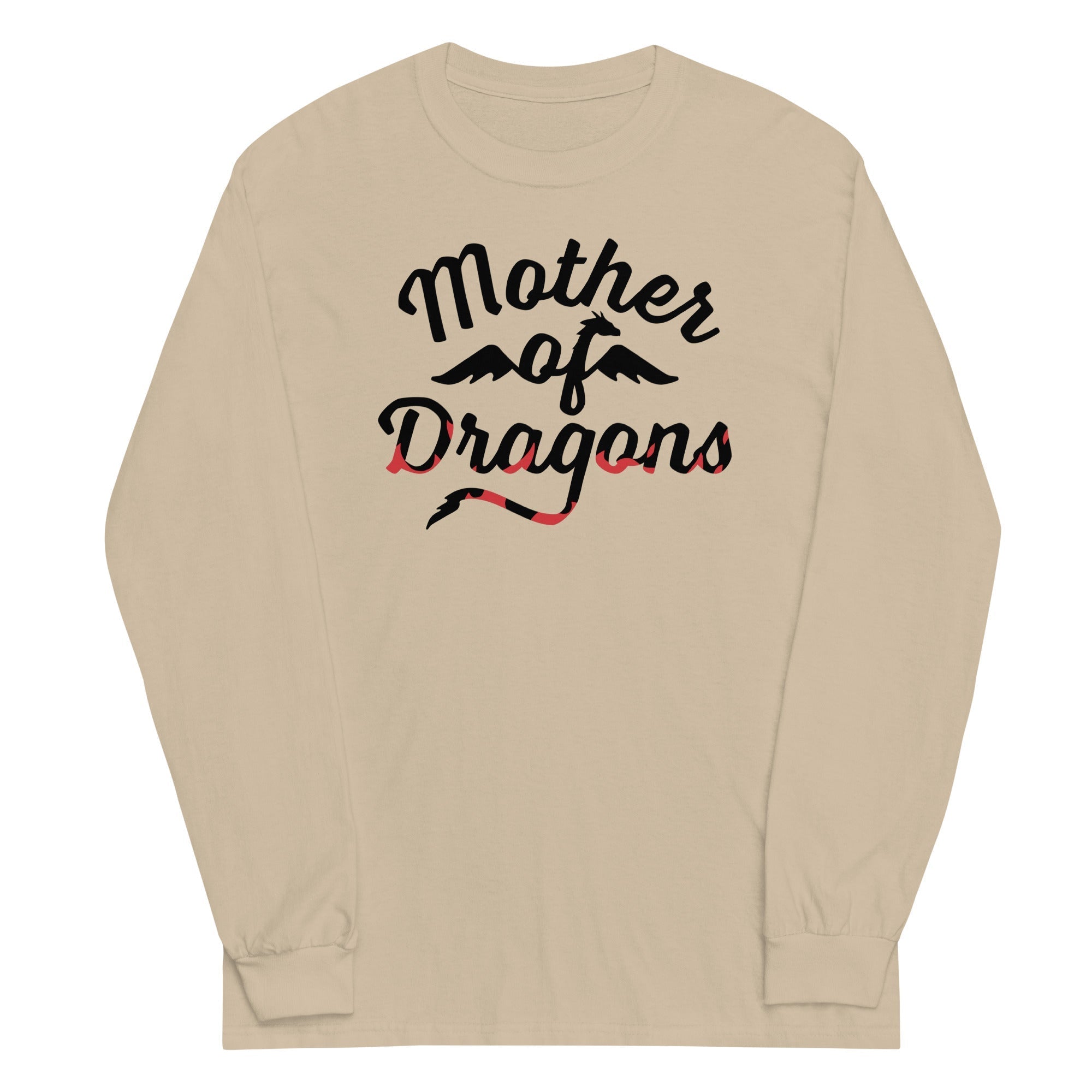Mother Of Dragons Unisex Long Sleeve Tee Hoodie, Sweatshirt | PureTeeCo.com (Image 3)