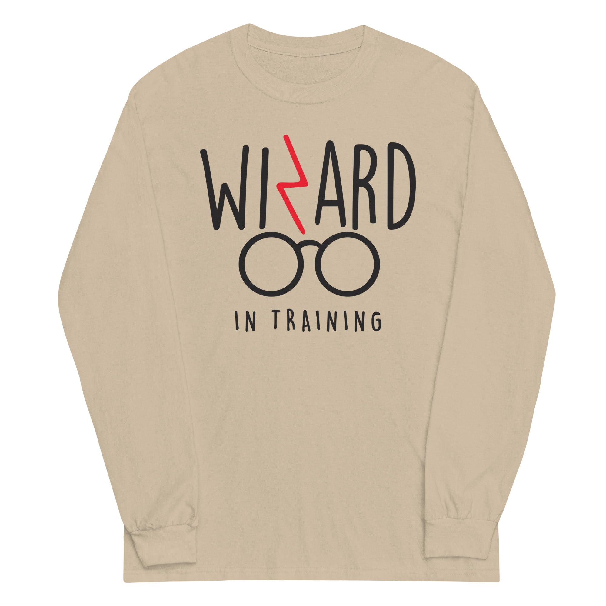 Wizard In Training Unisex Long Sleeve Tee Hoodie, Sweatshirt | PureTeeCo.com (Image 4)