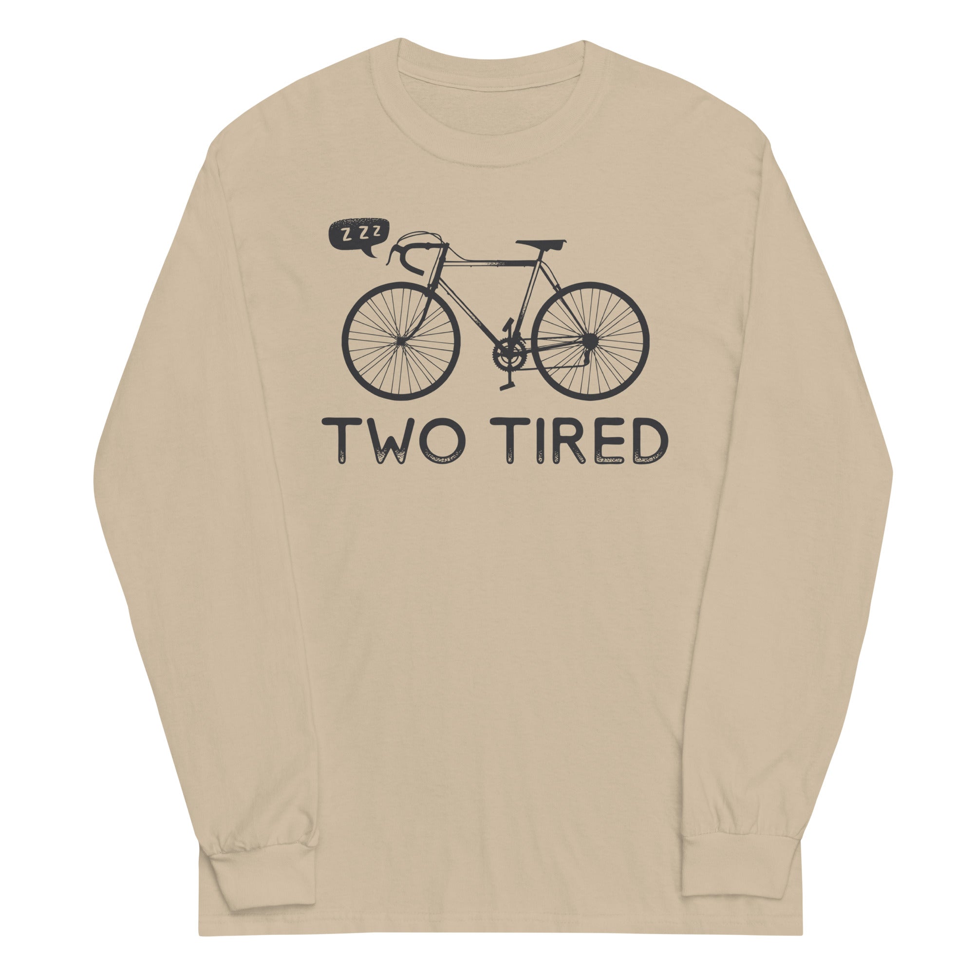 Two Tired Unisex Long Sleeve Tee Hoodie, Sweatshirt | PureTeeCo.com (Image 3)