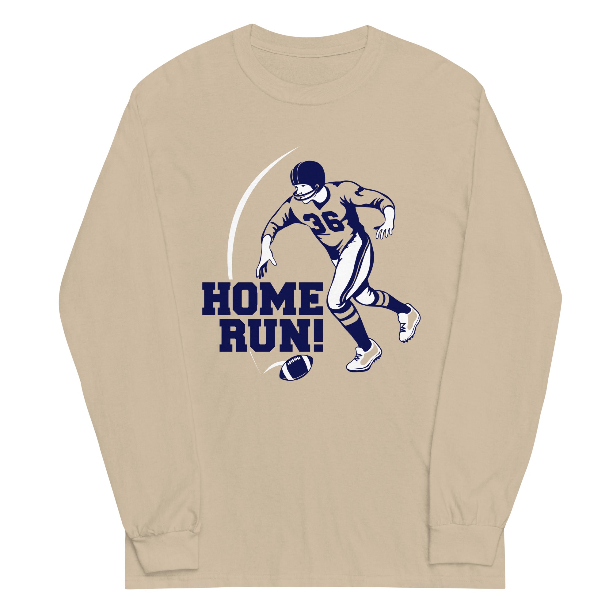 Home Run! Unisex Long Sleeve Tee Hoodie, Sweatshirt | PureTeeCo.com (Image 4)
