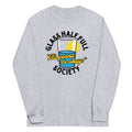Glass Half Full Society Unisex Long Sleeve Tee Hoodie, Sweatshirt | PureTeeCo.com (Image 1)