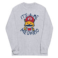 It's-a-me Meowrio Unisex Long Sleeve Tee Hoodie, Sweatshirt | PureTeeCo.com (Image 1)