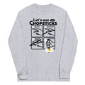 Let's Use Chopsticks Unisex Long Sleeve Tee Hoodie, Sweatshirt | PureTeeCo.com (Image 1)