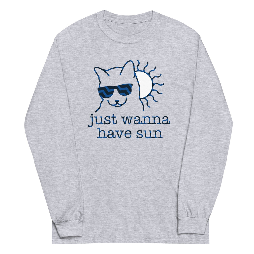 Just Wanna Have Sun Unisex Long Sleeve Tee Hoodie, Sweatshirt | PureTeeCo.com (Image 2)