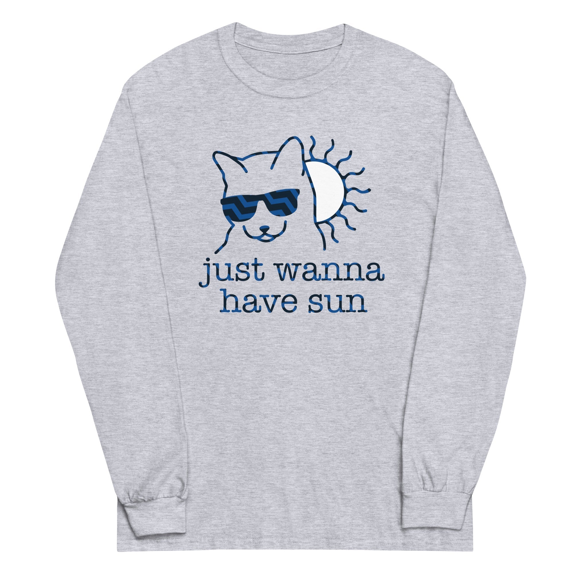 Just Wanna Have Sun Unisex Long Sleeve Tee Hoodie, Sweatshirt | PureTeeCo.com (Image 2)