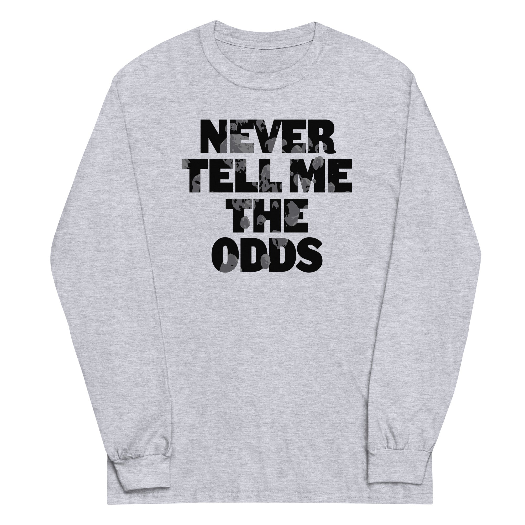 Never Tell Me The Odds Unisex Long Sleeve Tee Hoodie, Sweatshirt | PureTeeCo.com (Image 1)
