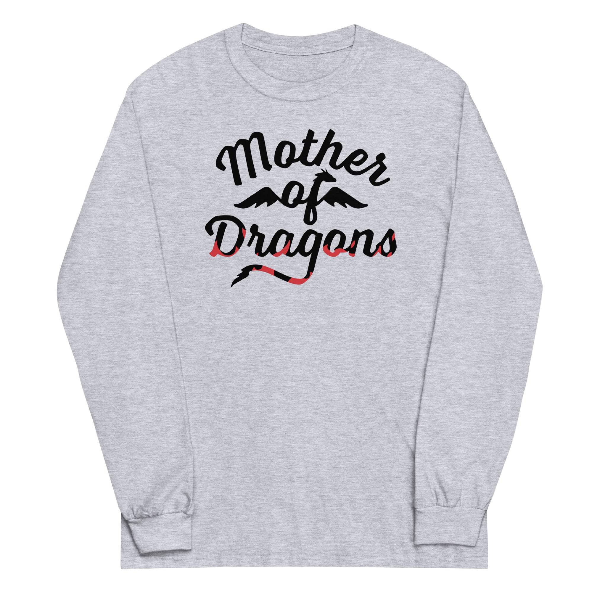Mother Of Dragons Unisex Long Sleeve Tee Hoodie, Sweatshirt | PureTeeCo.com (Image 1)