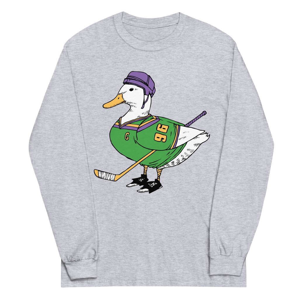 Mighty Duck Unisex Long Sleeve Tee Hoodie, Sweatshirt | PureTeeCo.com (Image 4)