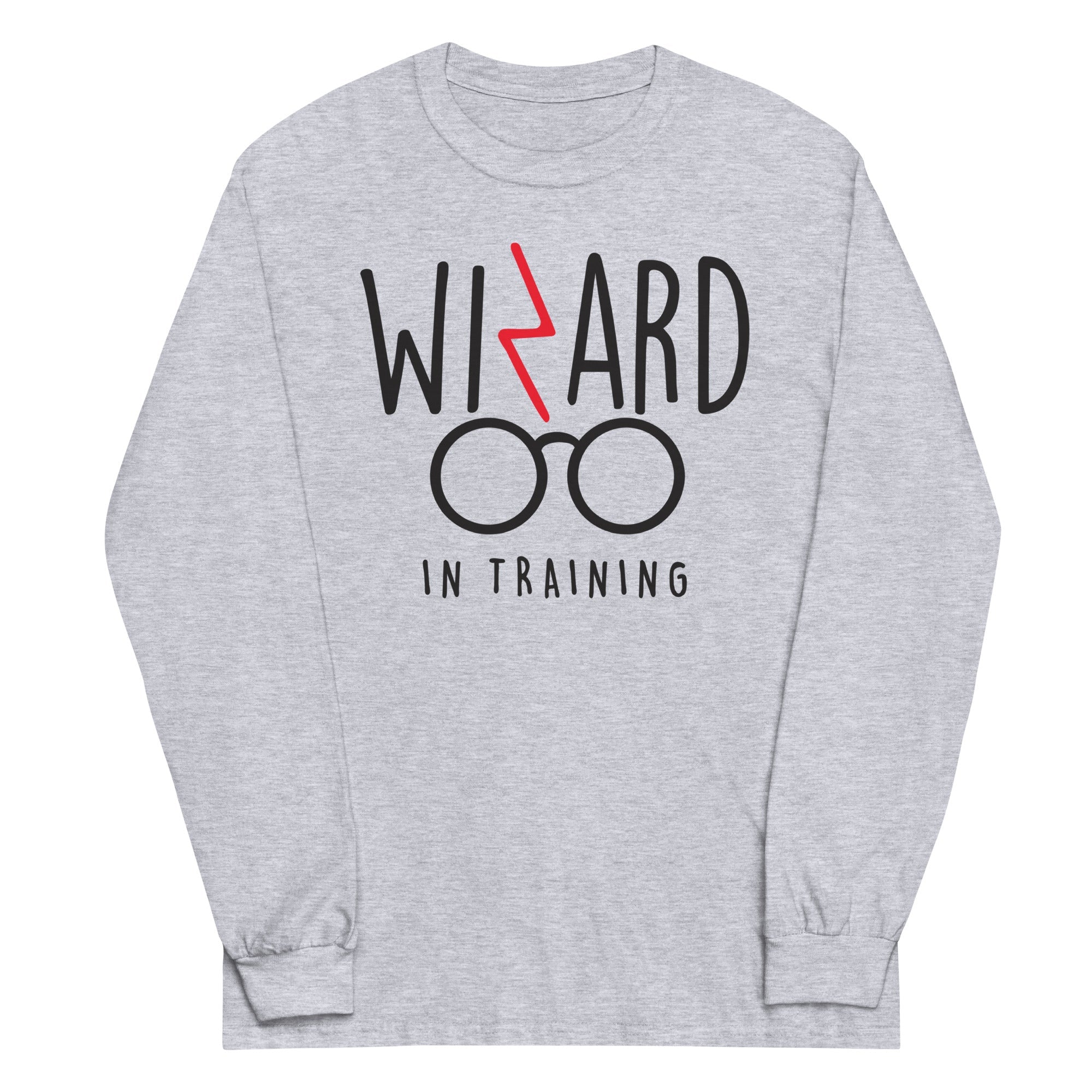 Wizard In Training Unisex Long Sleeve Tee Hoodie, Sweatshirt | PureTeeCo.com (Image 2)