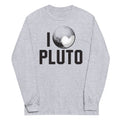 I Heart Pluto Unisex Long Sleeve Tee Hoodie, Sweatshirt | PureTeeCo.com (Image 1)