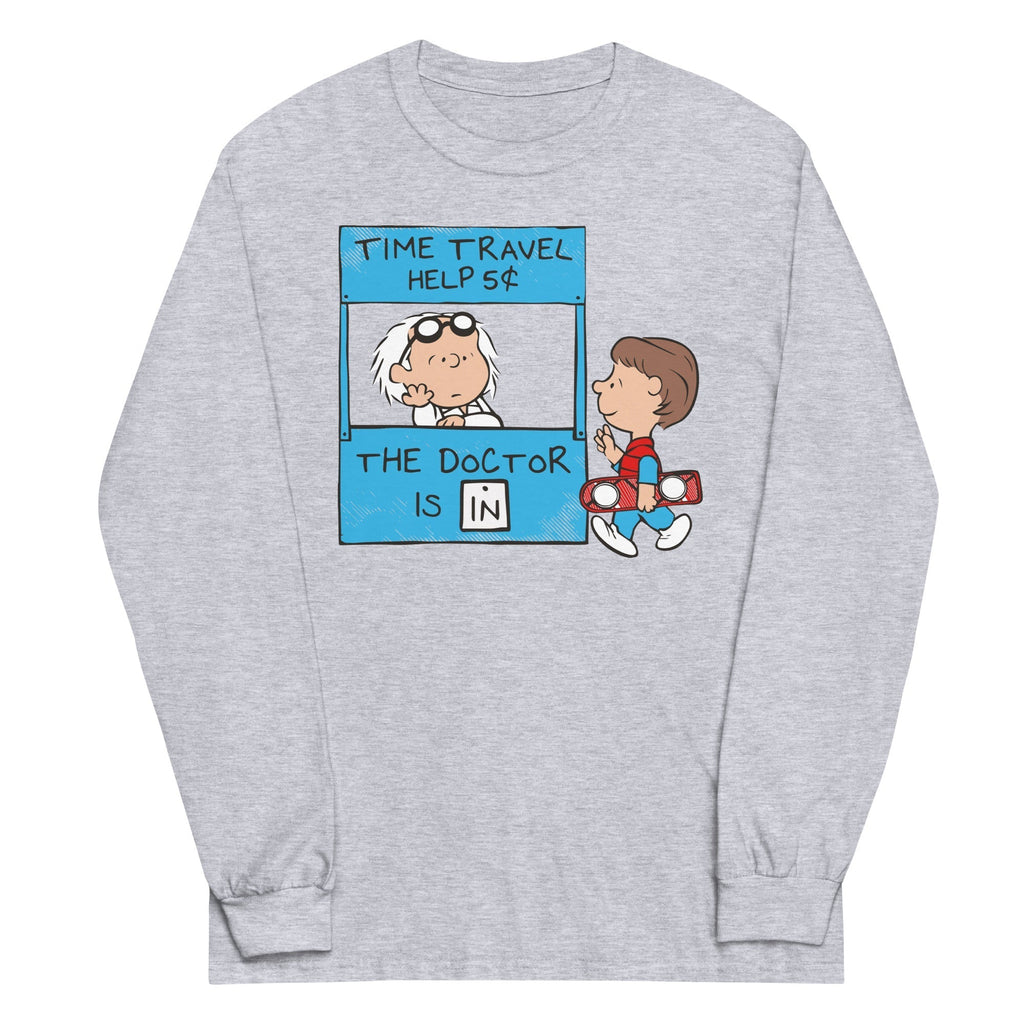 The Doctor Is In Unisex Long Sleeve Tee Hoodie, Sweatshirt | PureTeeCo.com (Image 3)