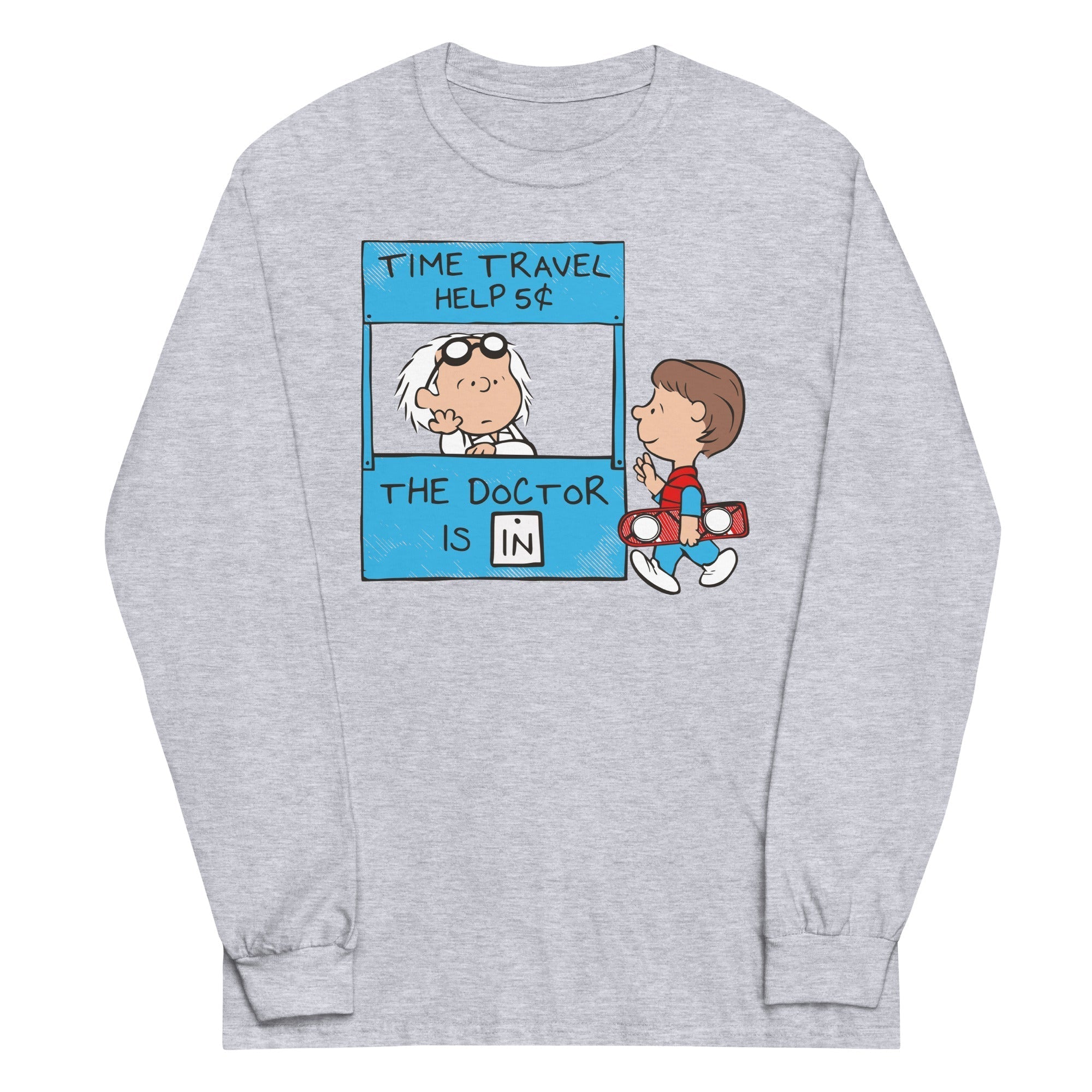 The Doctor Is In Unisex Long Sleeve Tee Hoodie, Sweatshirt | PureTeeCo.com (Image 3)