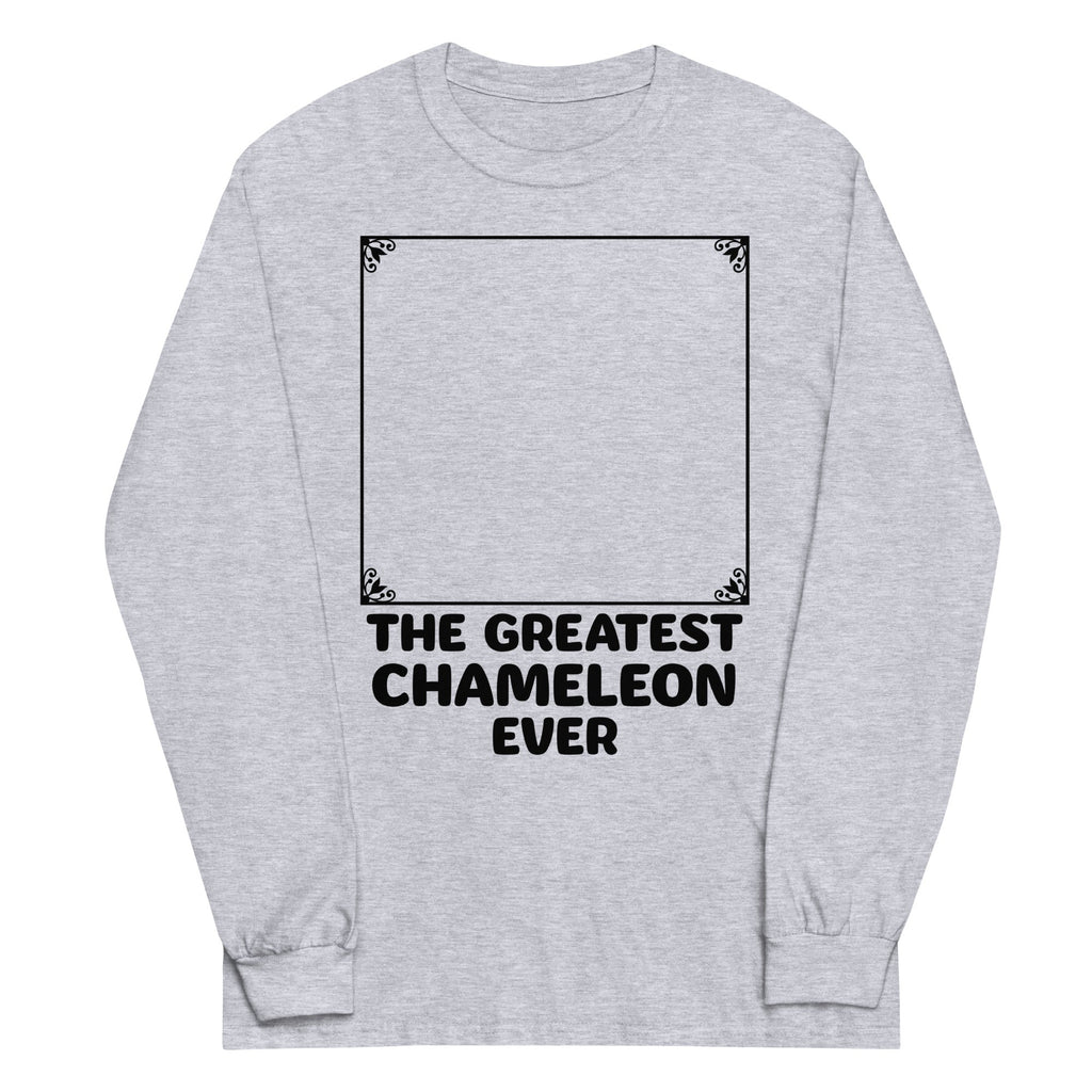 The Greatest Chameleon Ever Unisex Long Sleeve Tee Hoodie, Sweatshirt | PureTeeCo.com (Image 3)