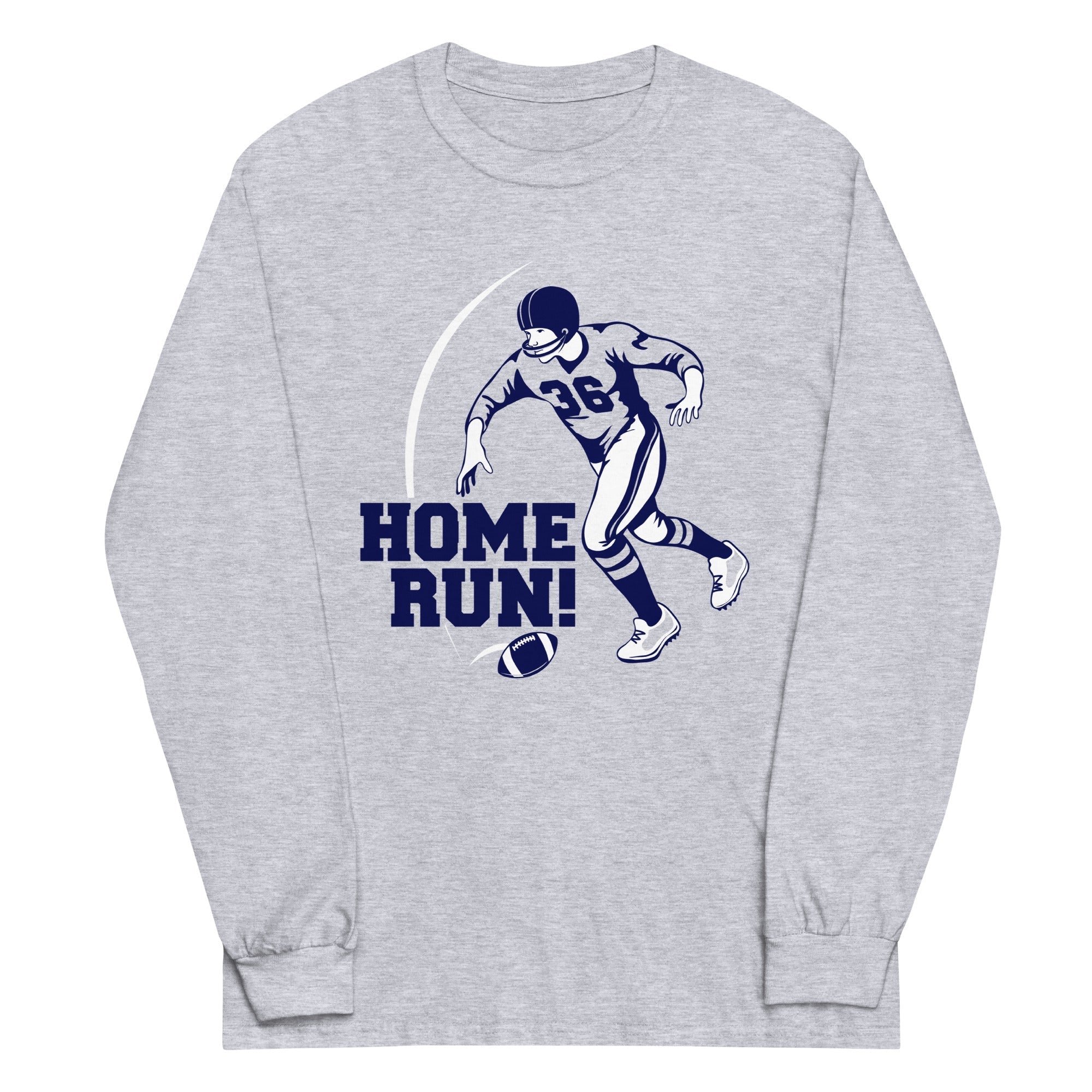 Home Run! Unisex Long Sleeve Tee Hoodie, Sweatshirt | PureTeeCo.com (Image 3)