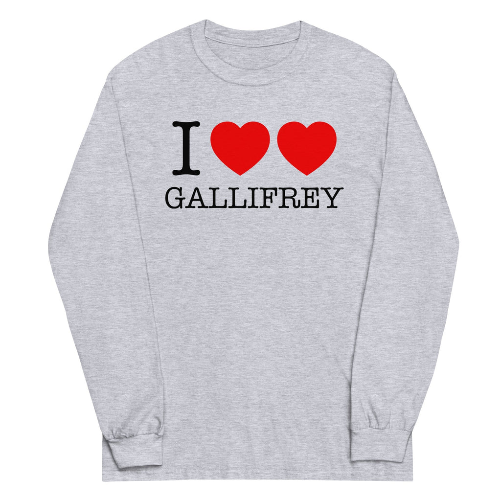 I Heart Heart Gallifrey Unisex Long Sleeve Tee Hoodie, Sweatshirt | PureTeeCo.com (Image 2)