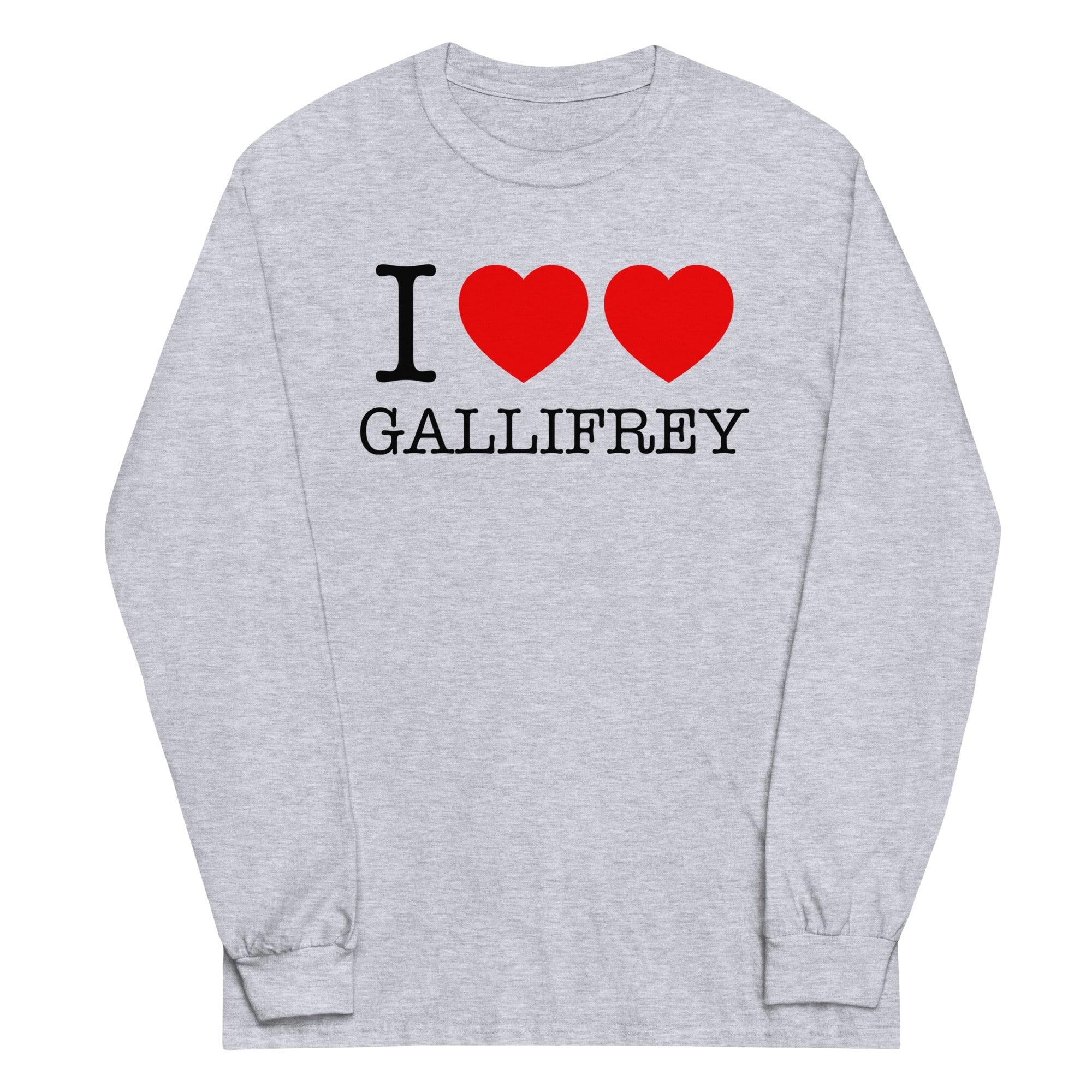 I Heart Heart Gallifrey Unisex Long Sleeve Tee Hoodie, Sweatshirt | PureTeeCo.com (Image 2)