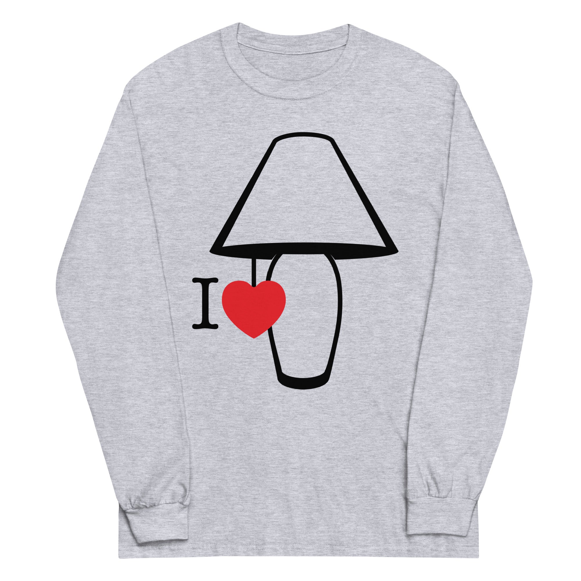 I Love Lamp Unisex Long Sleeve Tee Hoodie, Sweatshirt | PureTeeCo.com (Image 2)