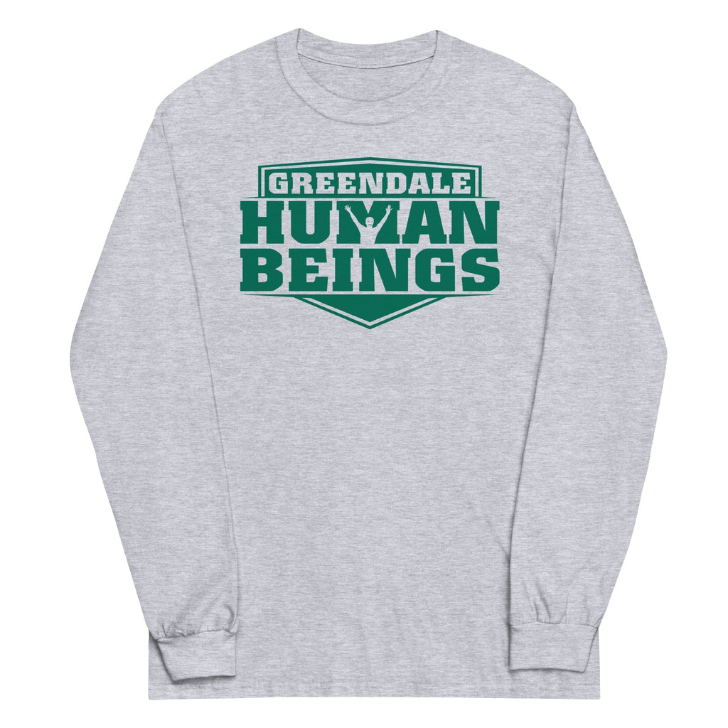 Greendale Human Beings Unisex Long Sleeve Tee Hoodie, Sweatshirt | PureTeeCo.com (Image 1)
