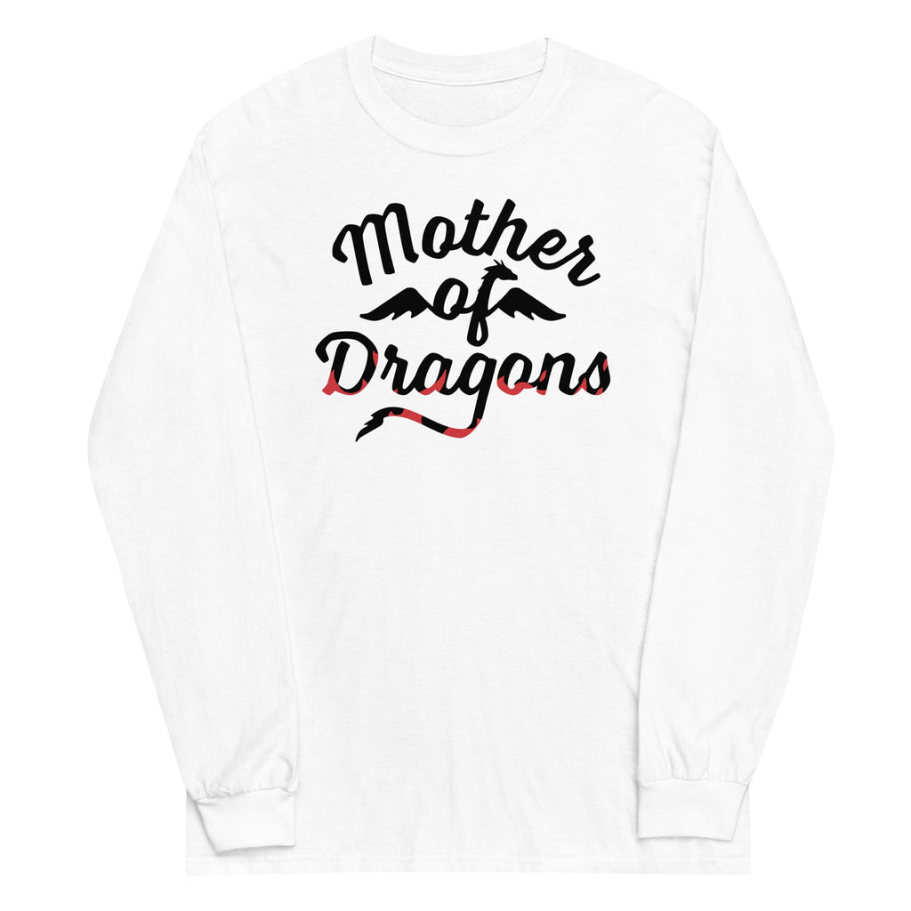Mother Of Dragons Unisex Long Sleeve Tee Hoodie, Sweatshirt | PureTeeCo.com (Image 4)