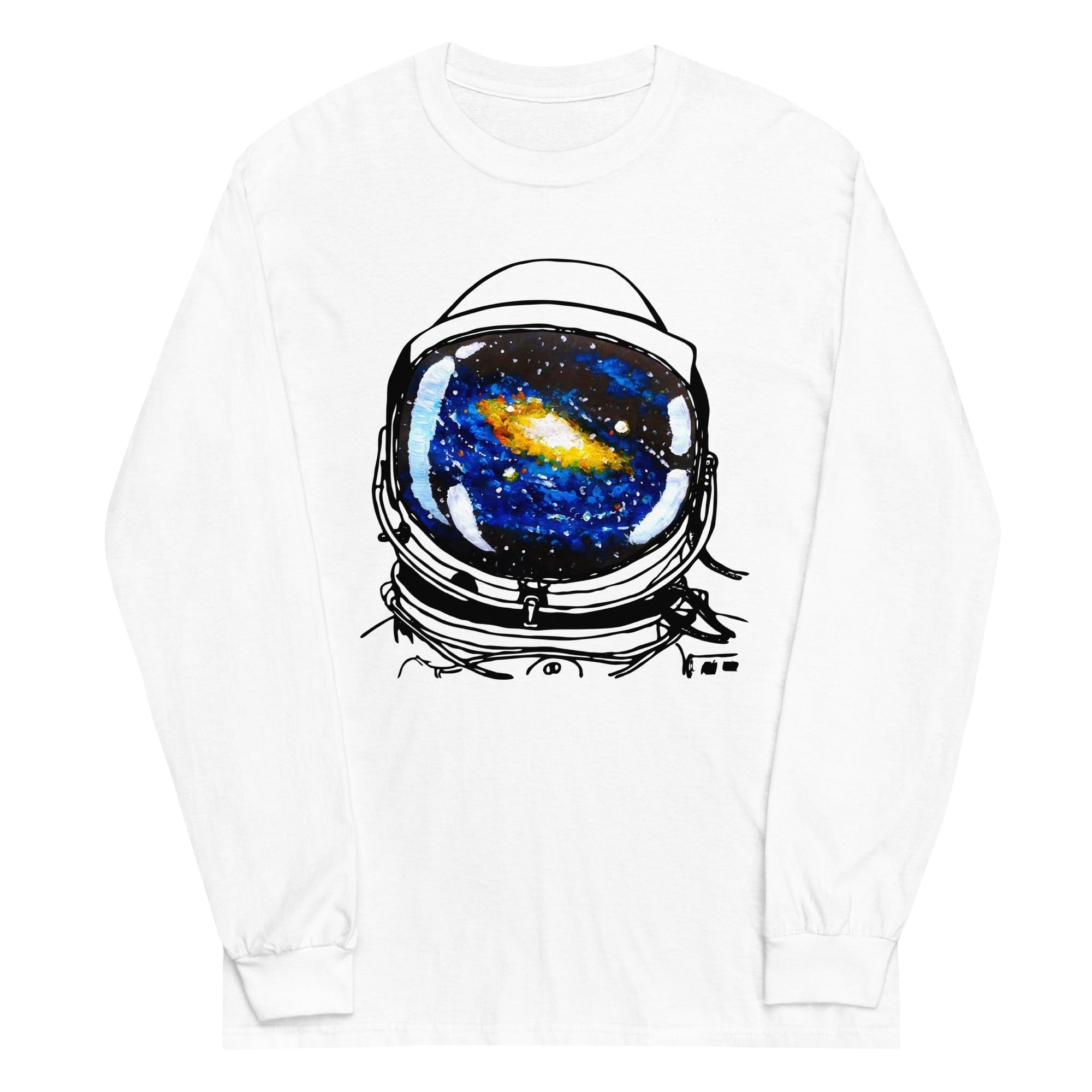 Space Sight Unisex Long Sleeve Tee Hoodie, Sweatshirt | PureTeeCo.com (Image 4)