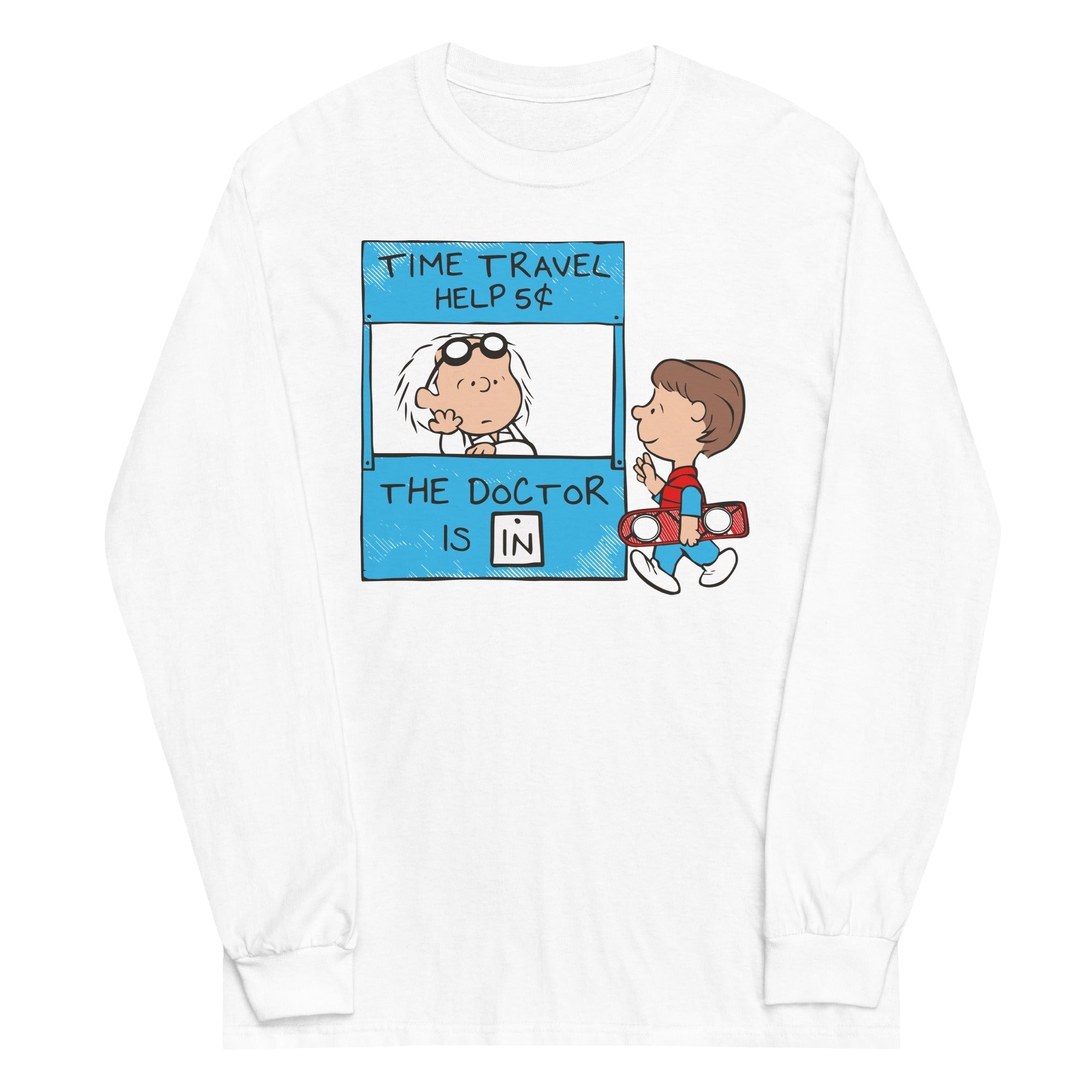 The Doctor Is In Unisex Long Sleeve Tee Hoodie, Sweatshirt | PureTeeCo.com (Image 1)