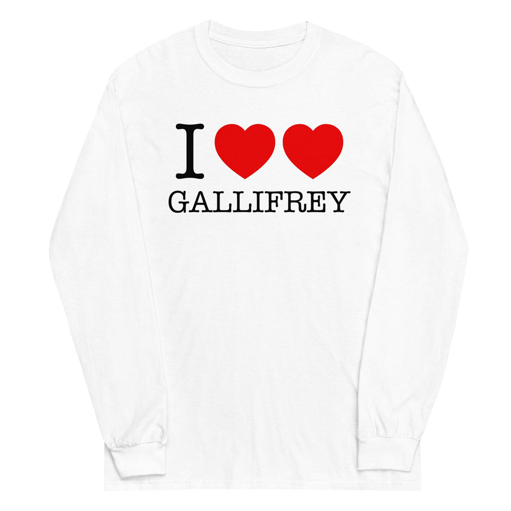 I Heart Heart Gallifrey Unisex Long Sleeve Tee Hoodie, Sweatshirt | PureTeeCo.com (Image 1)