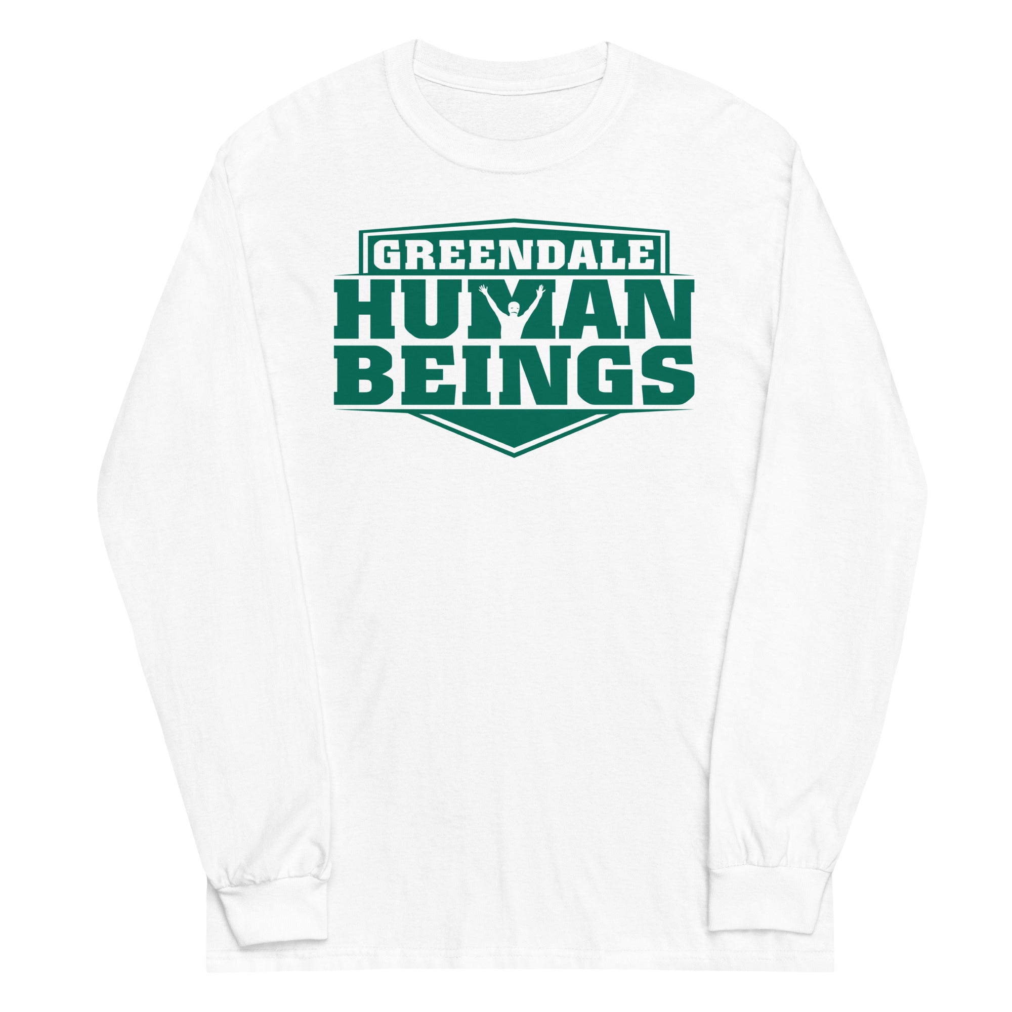 Greendale Human Beings Unisex Long Sleeve Tee Hoodie, Sweatshirt | PureTeeCo.com (Image 5)