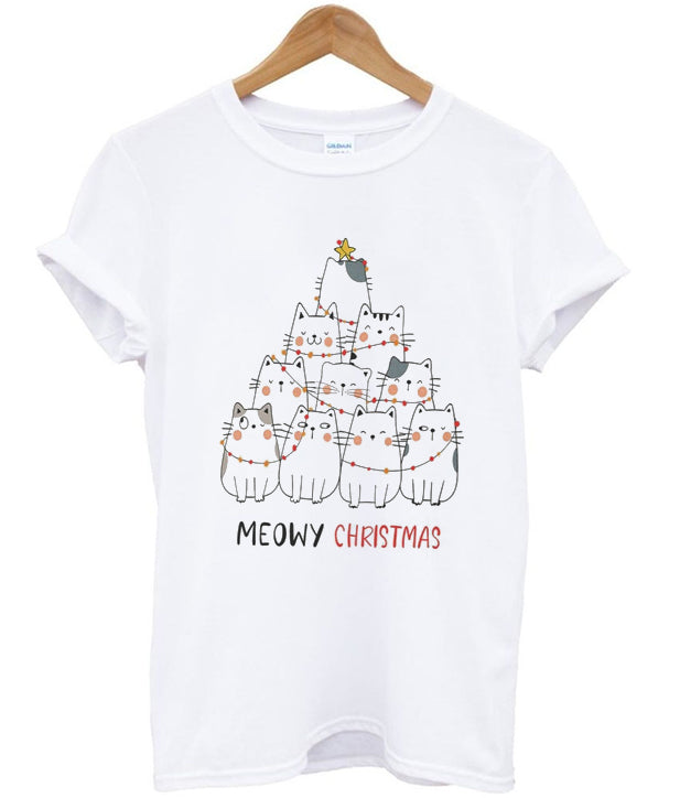 meowy christmas t-shirt Hoodie, Sweatshirt | PureTeeCo.com