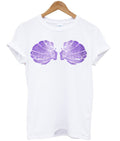 mermaid shell bra t-shirt Hoodie, Sweatshirt | PureTeeCo.com