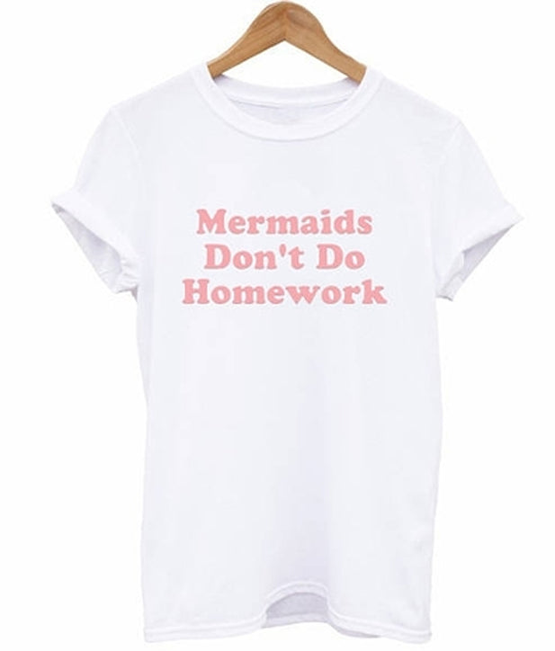 mermaids don’t do homework t-shirt Hoodie, Sweatshirt | PureTeeCo.com
