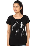 Metallica Girlâ€™s Black T-Shirt Hoodie, Sweatshirt | PureTeeCo.com