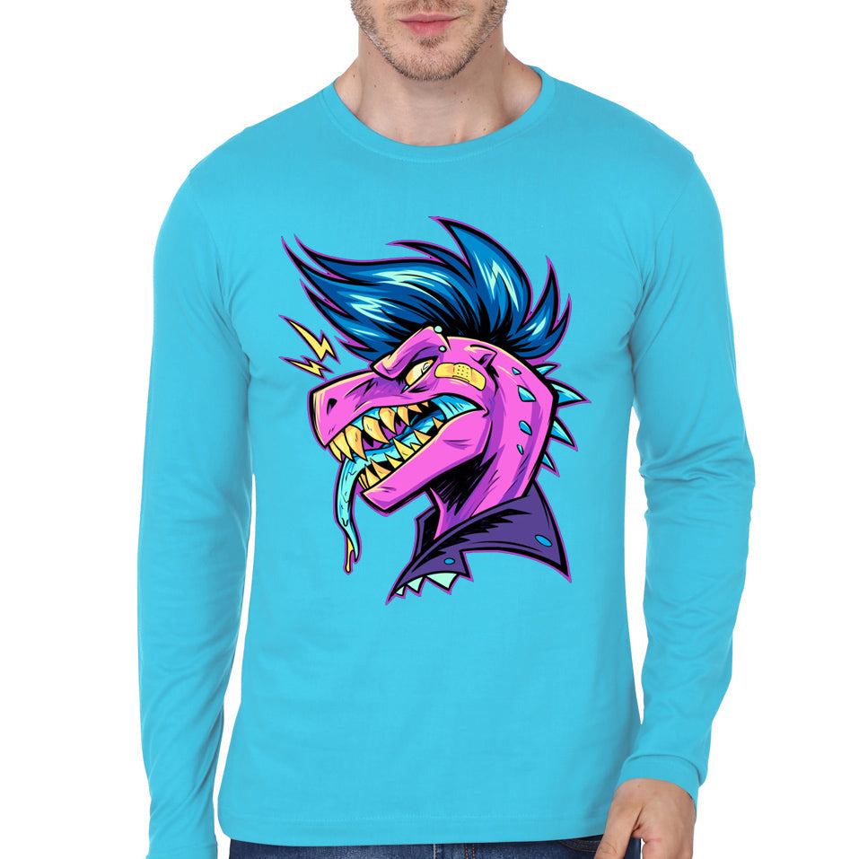 Metal Head Light Blue Full Sleeve Tee Hoodie, Sweatshirt | PureTeeCo.com