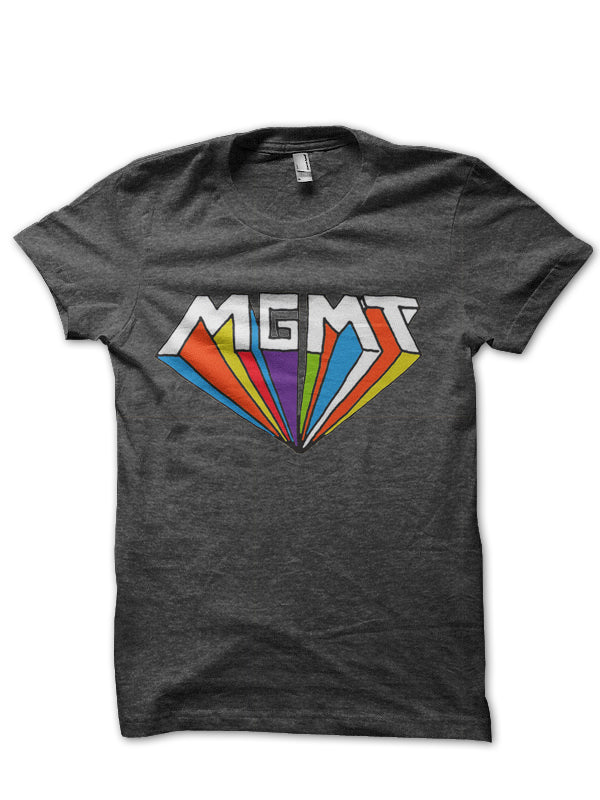 MGMT Charcoal Grey T-Shirt Hoodie, Sweatshirt | PureTeeCo.com
