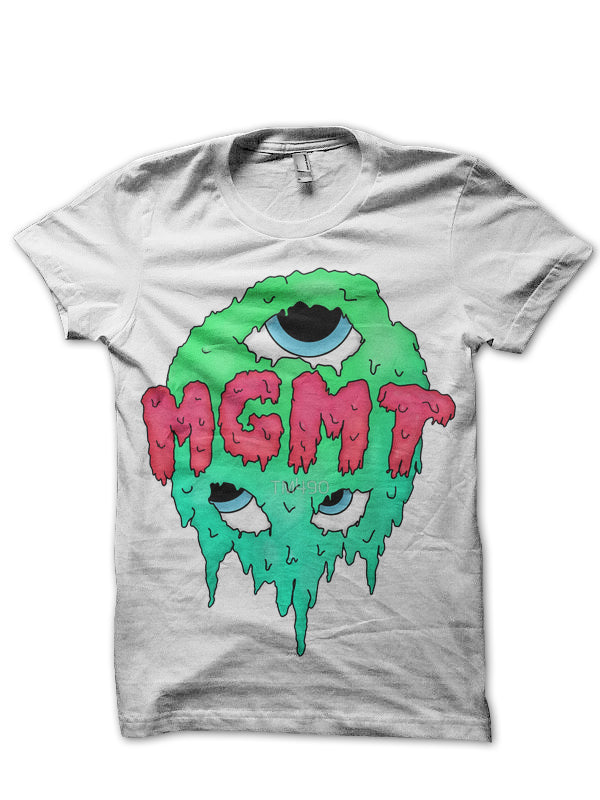 MGMT Eyes White T-Shirt Hoodie, Sweatshirt | PureTeeCo.com