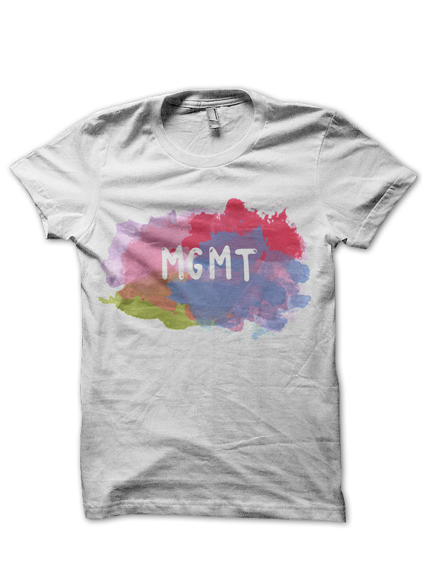 MGMT White Tee Hoodie, Sweatshirt | PureTeeCo.com