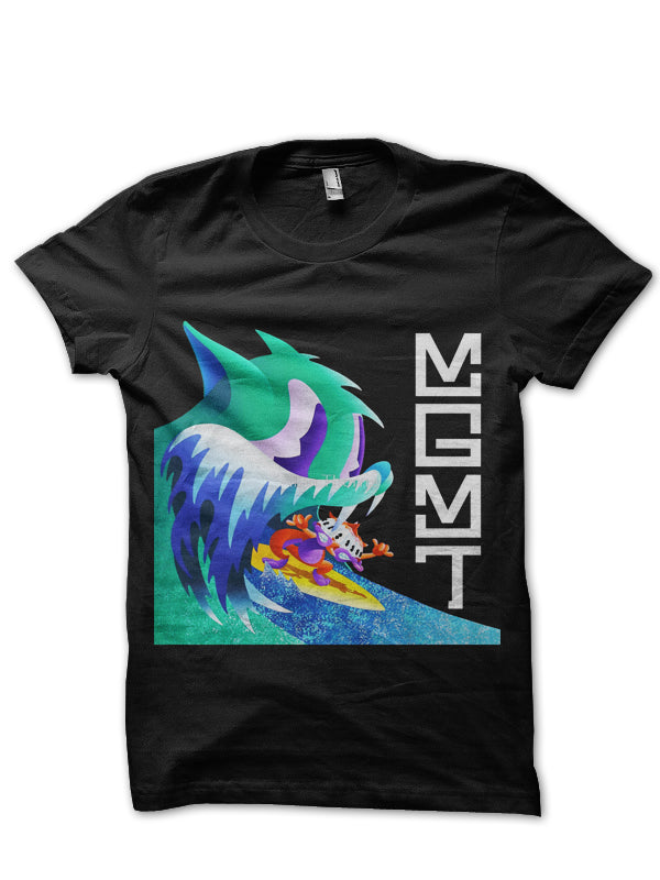 MGMT Black T-Shirt Hoodie, Sweatshirt | PureTeeCo.com