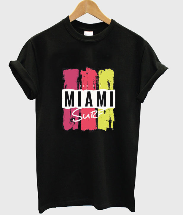 miami surf t-shirt Hoodie, Sweatshirt | PureTeeCo.com
