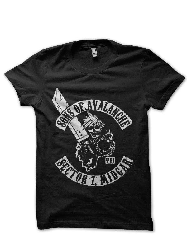 Sonâ€™s Of Avalanche â€“ Final Fantasy Vii Black T-Shirt Hoodie, Sweatshirt | PureTeeCo.com
